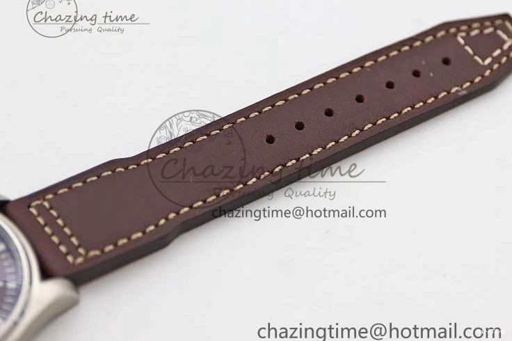 MIROTIME 1226 HighQuality Mark XVIII IW327010 SS M+F 1:1 Best Edition Brown Dial on Brown Leather Strap A 7049